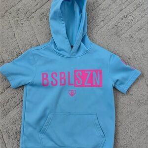 Kids Blue Hoodie - Baseball Lifestyle 101